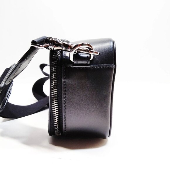 Authentic VERSACE Black Leather Crossbody Bag mon557-110925 - Picture 4 of 16